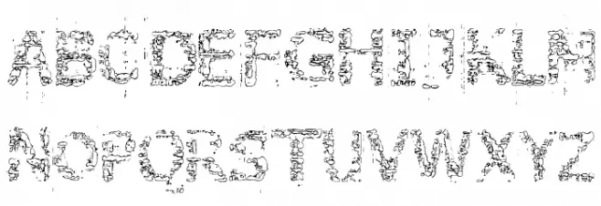 Stone Edge Font LOWERCASE