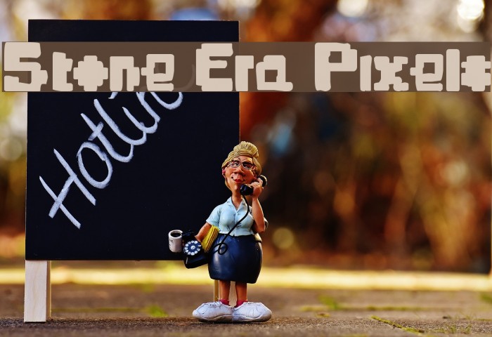 Stone Era Pixels Polices examples