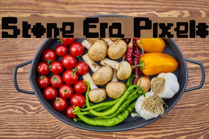Stone Era Pixels Polices examples