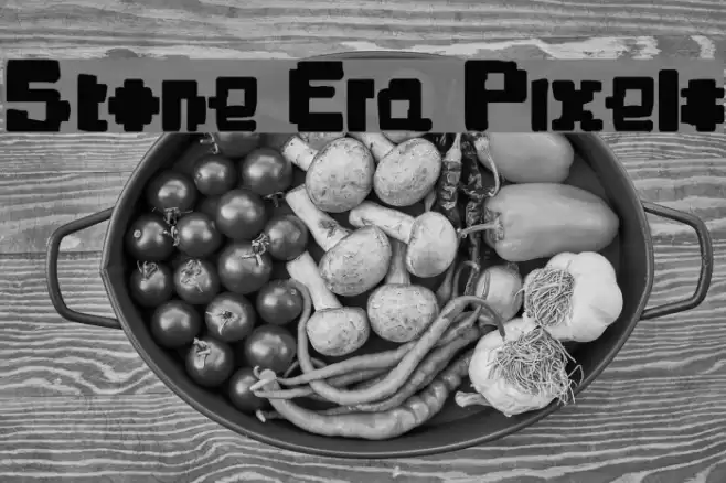 Stone Era Pixels Polices examples