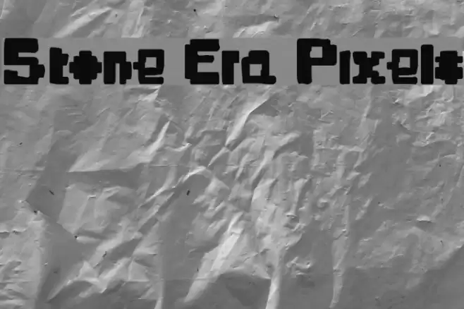 Stone Era Pixels Polices examples