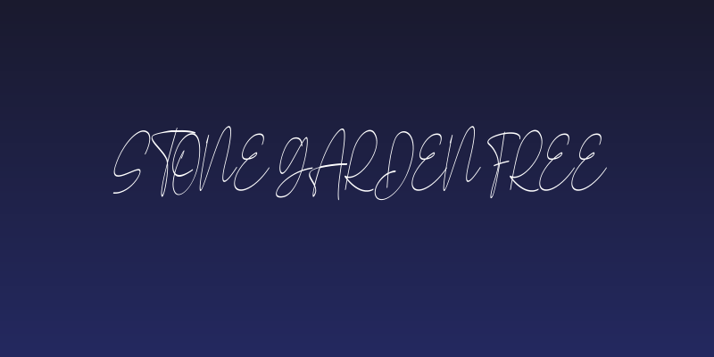 Stone Garden FREE Social Header