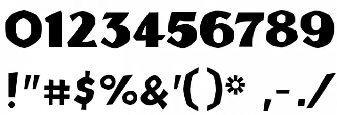 Stone Hinge Font OTHER CHARS