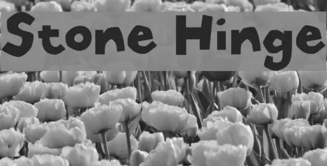 Stone Hinge Font examples