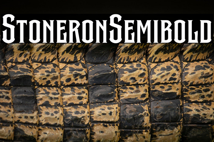 Stone Iron Semibold Example 1