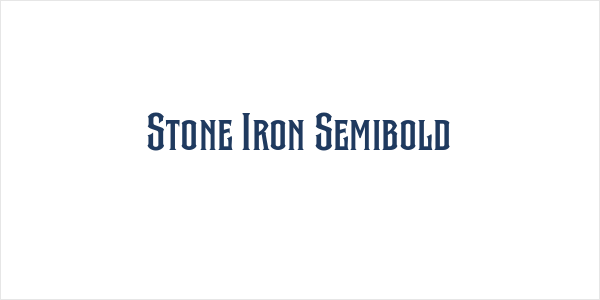 Stone Iron Semibold Logo