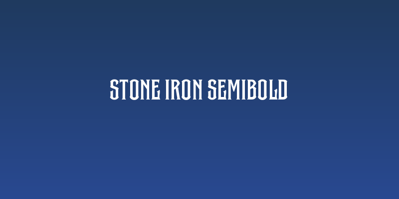 Stone Iron Semibold Social Header
