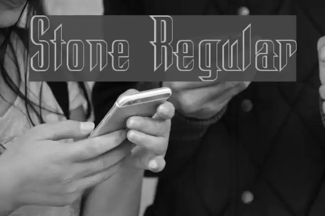 Stone Regular Font examples