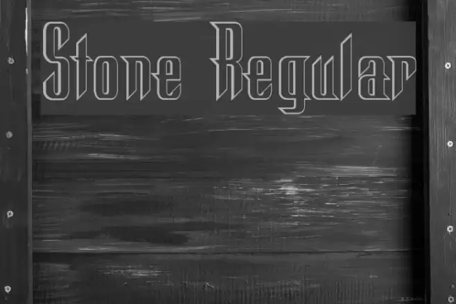 Stone Regular Font examples