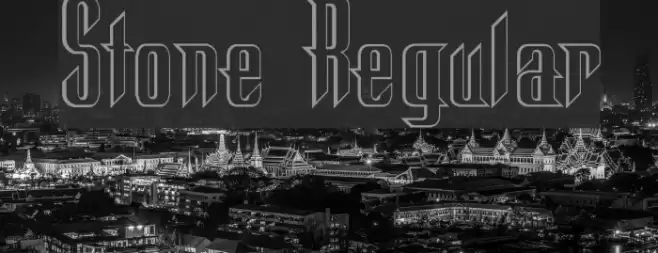 Stone Regular Font examples