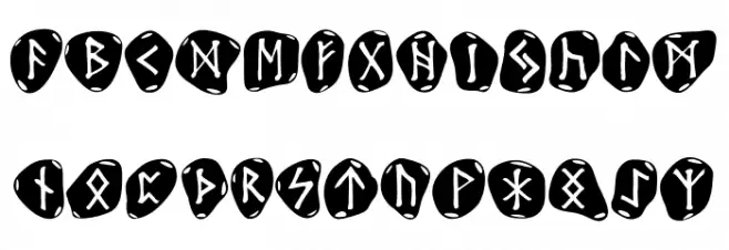Stone Runes Шрифта ВЕРХНИЙ
