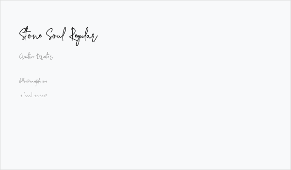 Stone Soul Regular Business Card