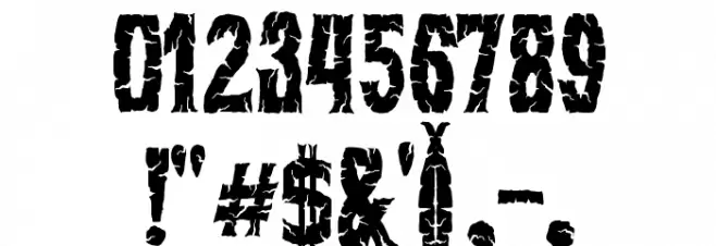 Stone Tomb Font OTHER CHARS