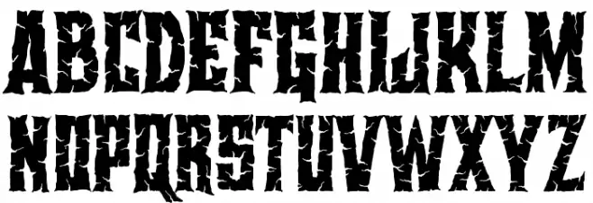 Stone Tomb Font UPPERCASE