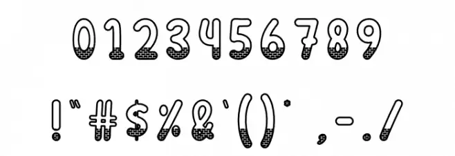 Stone Wall Font OTHER CHARS