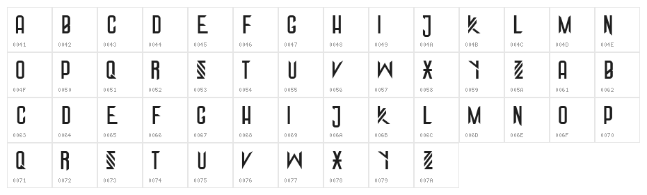 Stone Walls Character Map