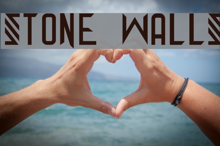 Stone Walls Font examples