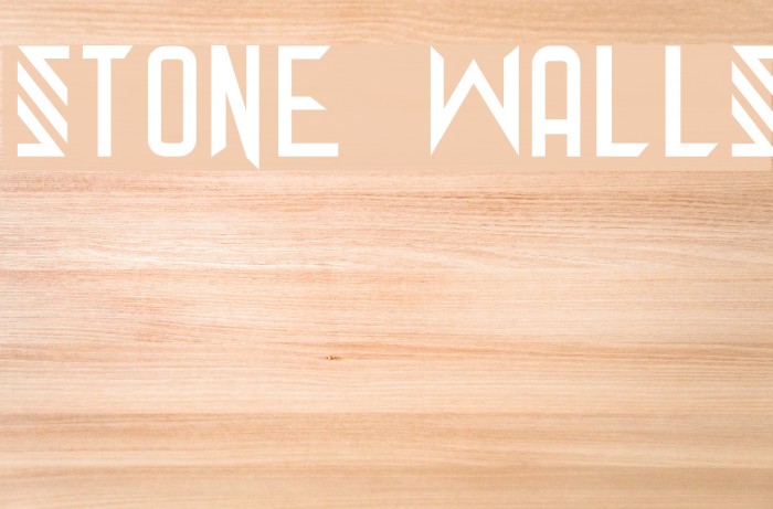 Stone Walls Font examples