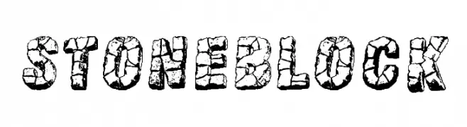 Stone block  font caratteri gratis