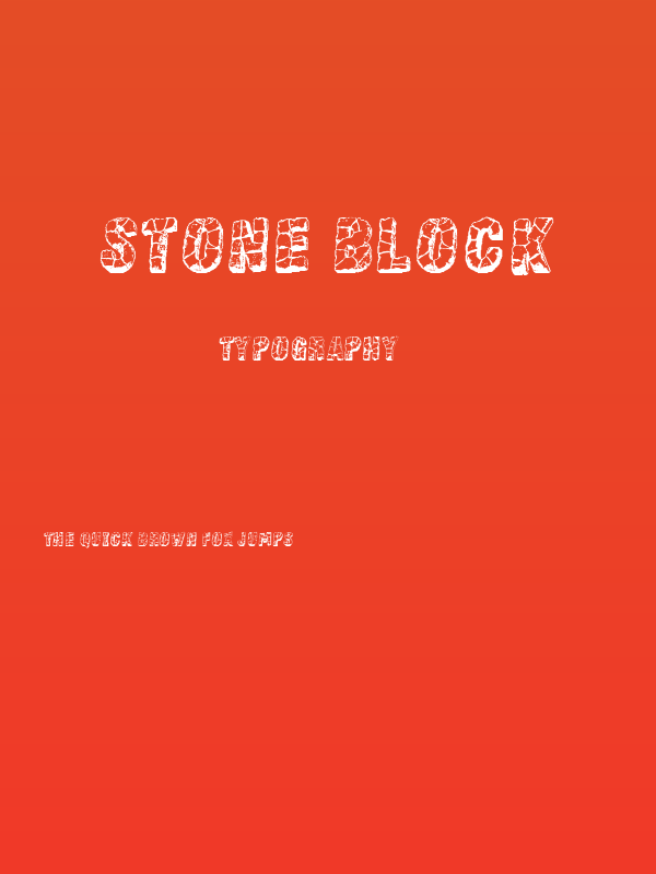 Stone block Poster