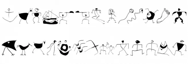 StoneAgeFeelings Font LOWERCASE