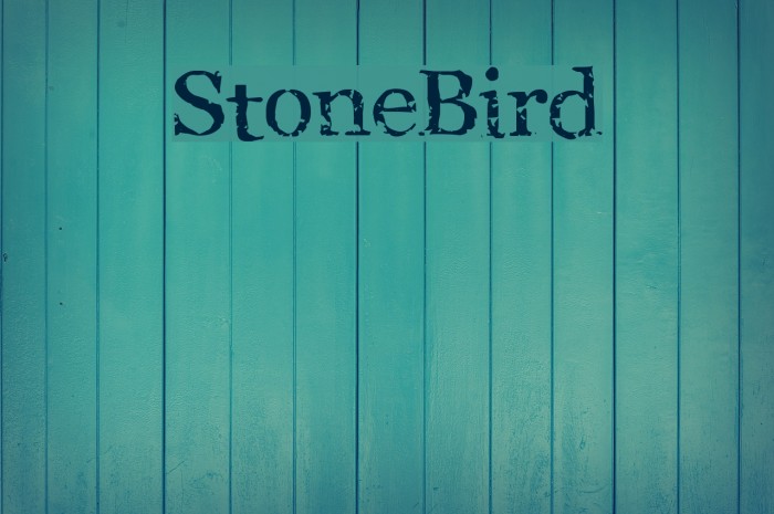 StoneBird Font examples