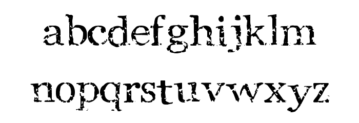 StoneBird Font LOWERCASE