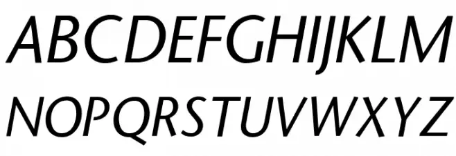 StoneSans Italic Polices MAJUSCULES