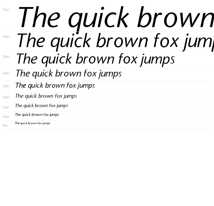 StoneSans Italic Waterfall