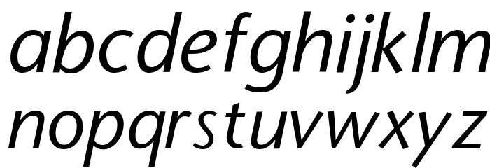StoneSans Italic Font LOWERCASE