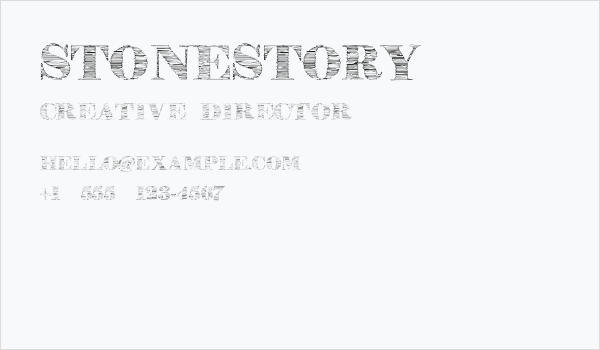 StoneStory Business Card