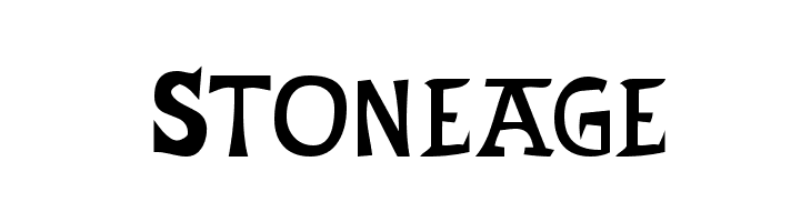 Stoneage  フリーフォントのダウンロード