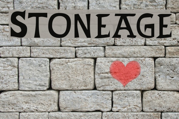Stoneage Font examples