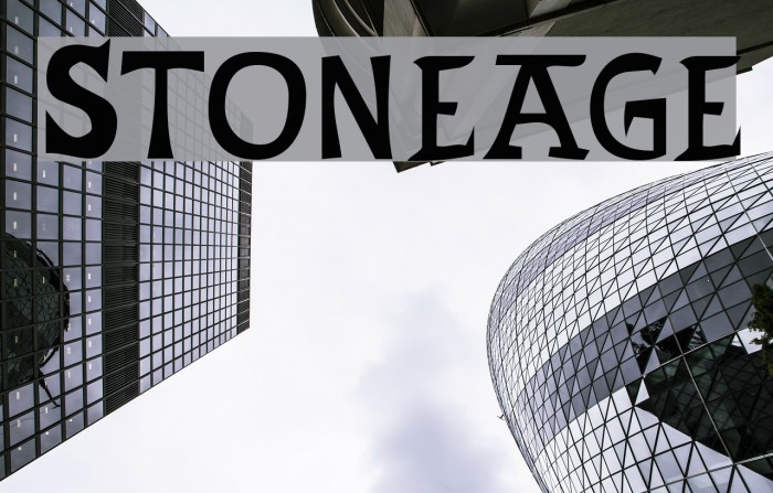 Stoneage Font examples