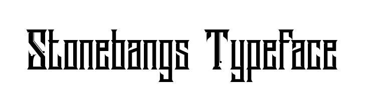Stonebangs Typeface  フリーフォントのダウンロード