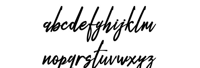 Stoneberg-Regular Font LOWERCASE