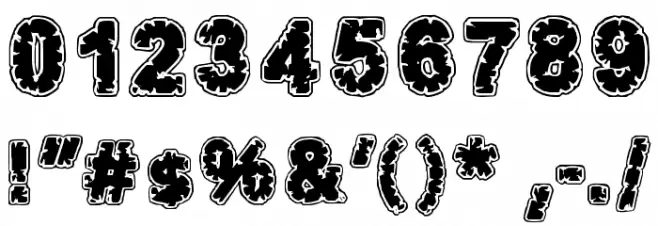 Stoned Font OTHER CHARS