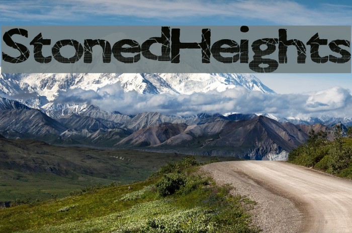 StonedHeights Font examples