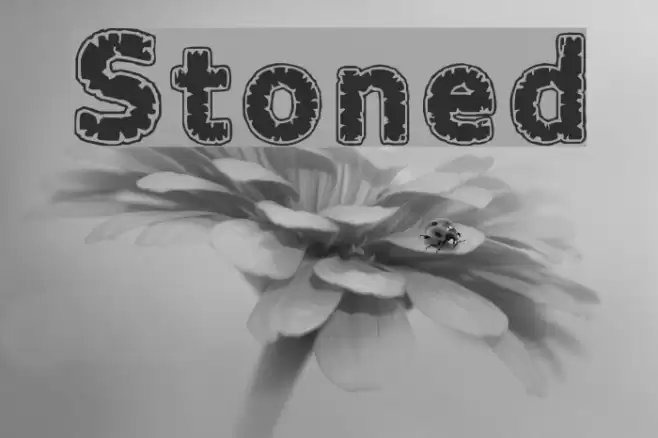 Stoned Font examples