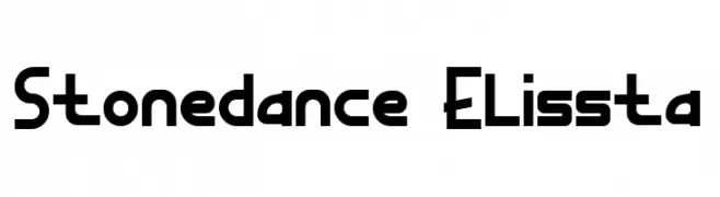 Stonedance Elissta  Descarca Fonturi Gratis