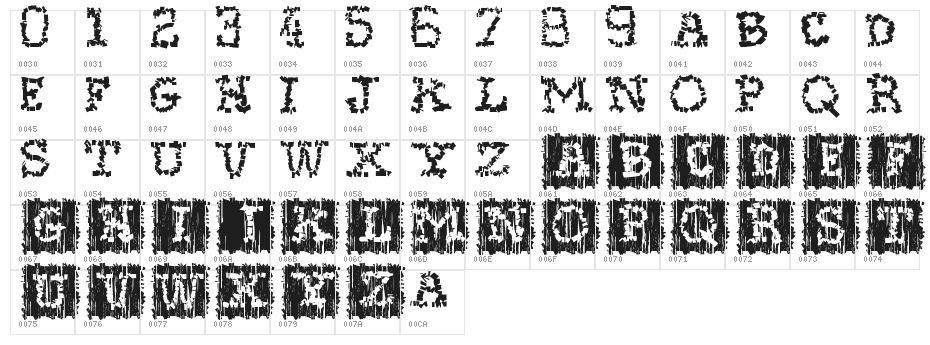Stoneflint Character Map
