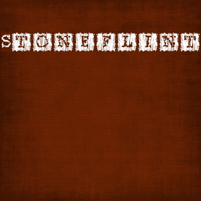 Stoneflint Font examples