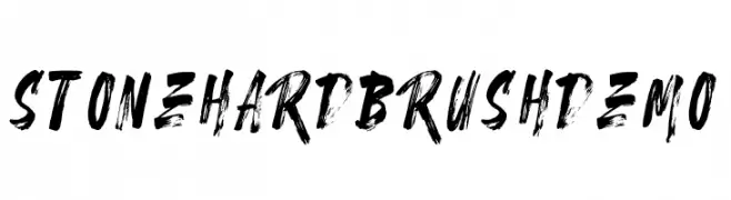 Stonehard Brush Demo  Frei Schriftart Herunterladen