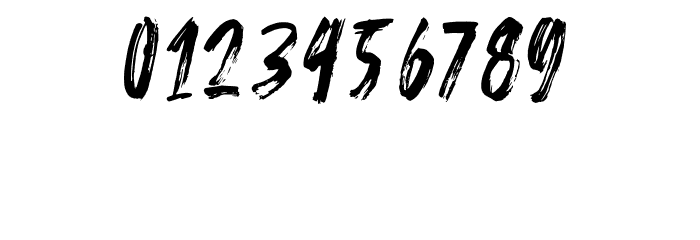 Stonehard Brush Demo Font OTHER CHARS