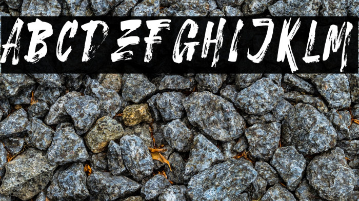 Stonehard Brush Demo Font examples
