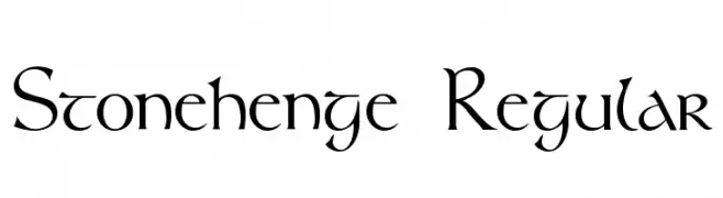 Stonehenge Regular  Скачать бесплатные шрифты