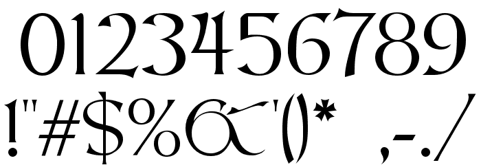 Stonehenge Regular Font OTHER CHARS