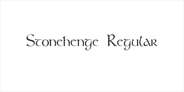 Stonehenge Regular Logo