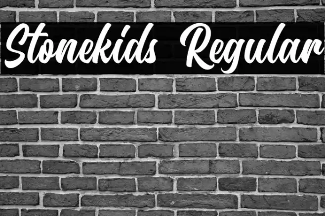 Stonekids Regular Font examples