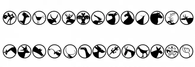 StonesAgeButtons Polices MAJUSCULES